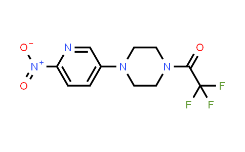 CAS No. 1215722-57-8, 2,2,2-trifluoro-1-(4-(6-nitropyridin-3-yl)piperazin-1-yl)ethanone