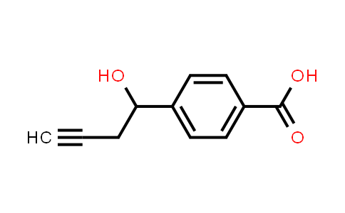 CAS No. 121598-70-7, 4-(1-Hydroxybut-3-yn-1-yl)benzoic acid