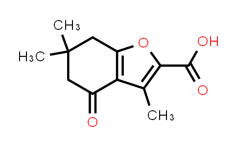 CAS No. 121625-80-7, 3,6,6-Trimethyl-4-oxo-4,5,6,7-tetrahydro-benzofuran-2-carboxylic acid