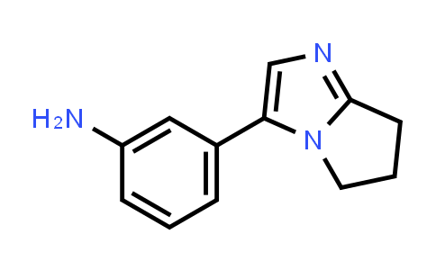 CAS No. 1216284-09-1, 3-(6,7-Dihydro-5H-pyrrolo[1,2-a]imidazol-3-yl)aniline