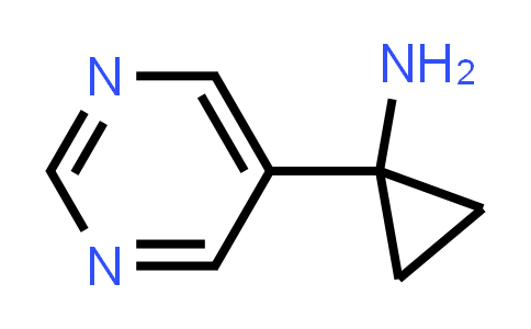 CAS No. 1217340-83-4, 1-(Pyrimidin-5-yl)cyclopropan-1-amine