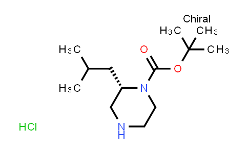 CAS No. 1217456-63-7, (S)-tert-Butyl 2-isobutylpiperazine-1-carboxylate hydrochloride
