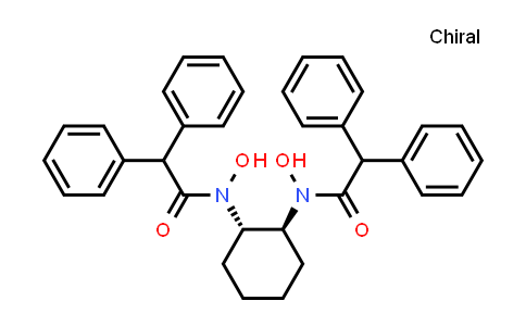 CAS No. 1217464-22-6, N,N'-((1S,2S)-Cyclohexane-1,2-diyl)bis(N-hydroxy-2,2-diphenylacetamide)