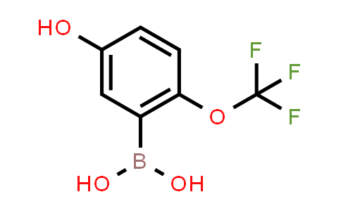 CAS No. 1217500-69-0, (5-Hydroxy-2-(trifluoromethoxy)phenyl)boronic acid