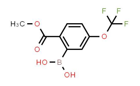 CAS No. 1217500-75-8, (2-(Methoxycarbonyl)-5-(trifluoromethoxy)phenyl)boronic acid