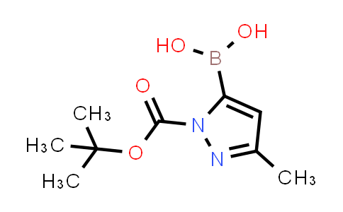 CAS No. 1217501-27-3, (1-(tert-Butoxycarbonyl)-3-methyl-1H-pyrazol-5-yl)boronic acid