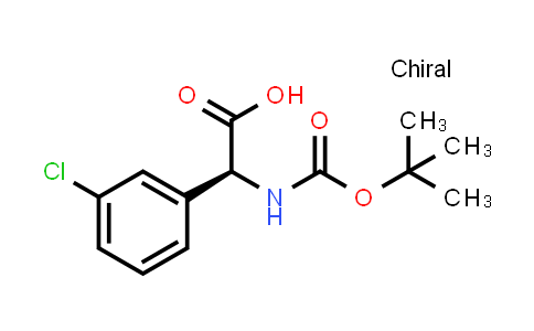 CAS No. 1217643-80-5, (αS)-3-Chloro-α-[[(1,1-dimethylethoxy)carbonyl]amino]benzeneacetic acid