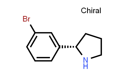 CAS No. 1217694-15-9, (S)-2-(3-Bromophenyl)pyrrolidine