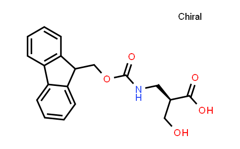CAS No. 1217699-77-8, (R)-3-((((9H-Fluoren-9-yl)methoxy)carbonyl)amino)-2-(hydroxymethyl)propanoic acid