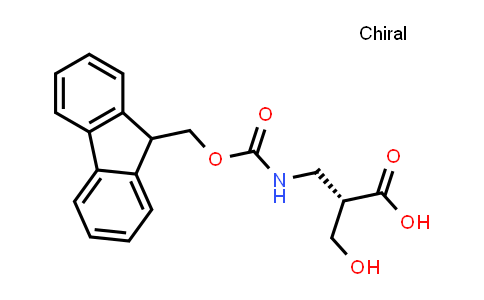 CAS No. 1217768-32-5, (S)-3-((((9H-Fluoren-9-yl)methoxy)carbonyl)amino)-2-(hydroxymethyl)propanoic acid