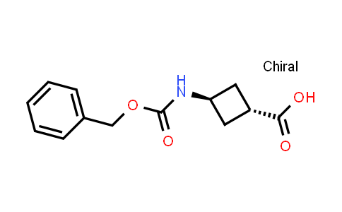 CAS No. 1217802-45-3, trans-3-(((Benzyloxy)carbonyl)amino)cyclobutanecarboxylic acid