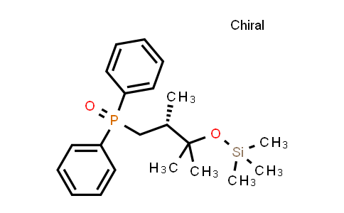CAS No. 1217835-38-5, (R)-(2,3-dimethyl-3-((trimethylsilyl)oxy)butyl)diphenylphosphine oxide