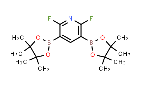 CAS No. 1218789-90-2, 2,6-Difluoro-3,5-bis(4,4,5,5-tetramethyl-1,3,2-dioxaborolan-2-yl)pyridine