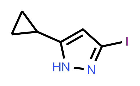 CAS No. 1218791-06-0, 5-Cyclopropyl-3-iodo-1H-pyrazole