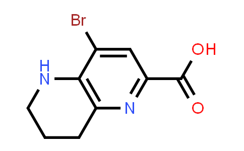 CAS No. 1219022-87-3, 4-Bromo-5,6,7,8-tetrahydro-[1,5]naphthyridine-2-carboxylic acid