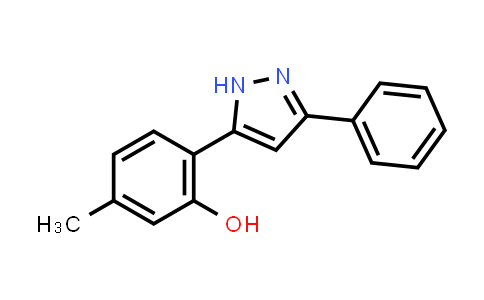 CAS No. 121911-71-5, 5-methyl-2-(3-phenyl-1H-pyrazol-5-yl)phenol