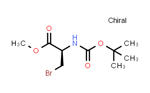 CAS No. 1219200-16-4, (R)-methyl 3-bromo-2-((tert-butoxycarbonyl)amino)propanoate