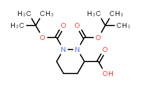 CAS No. 1219380-72-9, 1,2-Bis(tert-butoxycarbonyl)hexahydropyridazine-3-carboxylic acid