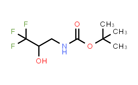 CAS No. 1219606-48-0, tert-Butyl N-(3,3,3-trifluoro-2-hydroxypropyl)carbamate