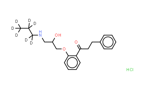 CAS No. 1219799-06-0, Propafenone (D7 hydrochloride)