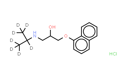 CAS No. 1219804-03-1, 4-Hydroxypropranolol D7 (hydrochloride)