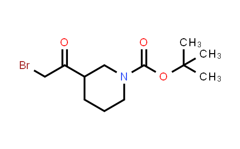CAS No. 1219813-78-1, tert-Butyl 3-(2-bromoacetyl)piperidine-1-carboxylate