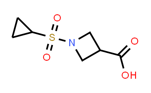CAS No. 1219827-77-6, 1-(Cyclopropylsulfonyl)azetidine-3-carboxylic acid