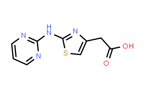 CAS No. 1219828-13-3, [2-(Pyrimidin-2-ylamino)-1,3-thiazol-4-yl]acetic acid