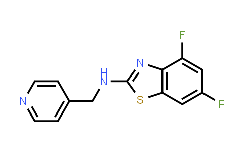 CAS No. 1219845-00-7, 4,6-Difluoro-N-(pyridin-4-ylmethyl)benzo[d]thiazol-2-amine