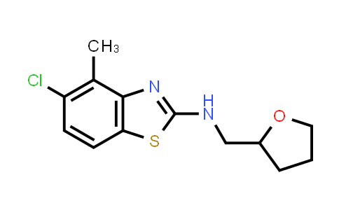 CAS No. 1219905-40-4, 5-Chloro-4-methyl-N-((tetrahydrofuran-2-yl)methyl)benzo[d]thiazol-2-amine