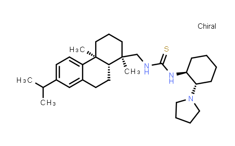 CAS No. 1219925-57-1, N-[[(1R,4aS,10aR)-1,2,3,4,4a,9,10,10a-Octahydro-1,4a-dimethyl-7-isopropyl-1-phenanthrenyl]methyl]-N'-[(1S,2S)-2-(1-pyrrolidinyl)cyclohexyl]thiourea