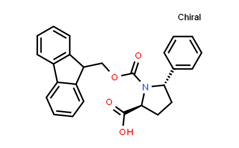 CAS No. 1219953-60-2, (2S,5S)-1-(((9H-Fluoren-9-yl)methoxy)carbonyl)-5-phenylpyrrolidine-2-carboxylic acid