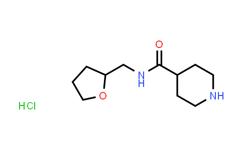 CAS No. 1220019-80-6, N-(Tetrahydrofuran-2-ylmethyl)piperidine-4-carboxamide hydrochloride