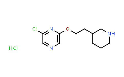 CAS No. 1220032-51-8, 2-Chloro-6-(2-(piperidin-3-yl)ethoxy)pyrazine hydrochloride