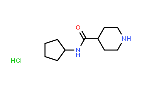 CAS No. 1220038-00-5, N-Cyclopentylpiperidine-4-carboxamide hydrochloride