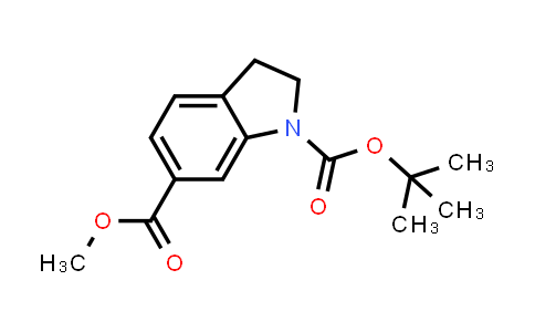 CAS No. 1220039-51-9, 1-tert-Butyl 6-methyl 2,3-dihydro-1h-indole-1,6-dicarboxylate
