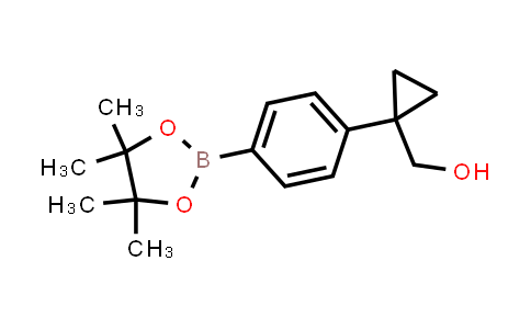 CAS No. 1220219-36-2, (1-(4-(4,4,5,5-Tetramethyl-1,3,2-dioxaborolan-2-yl)phenyl)cyclopropyl)methanol