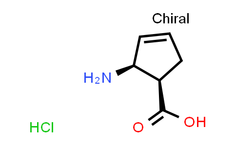CAS No. 122022-92-8, (1R,2S)-rel-2-Aminocyclopent-3-ene-1-carboxylic acid hydrochloride