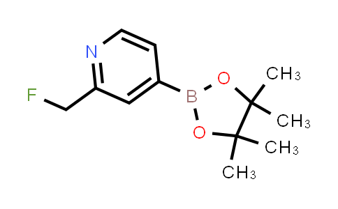 CAS No. 1220696-61-6, Pyridine, 2-(fluoromethyl)-4-(4,4,5,5-tetramethyl-1,3,2-dioxaborolan-2-yl)-