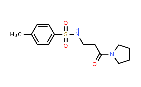 CAS No. 122081-15-6, 4-Methyl-N-(3-oxo-3-(pyrrolidin-1-yl)propyl)benzenesulfonamide