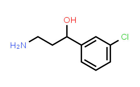 CAS No. 1221187-20-7, 3-Amino-1-(3-chlorophenyl)propan-1-ol