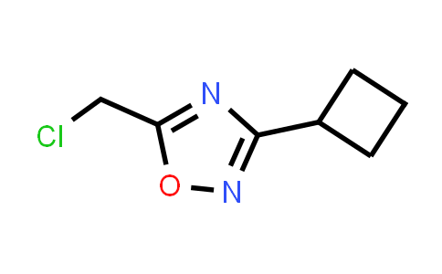 CAS No. 1221278-57-4, 5-(Chloromethyl)-3-cyclobutyl-1,2,4-oxadiazole