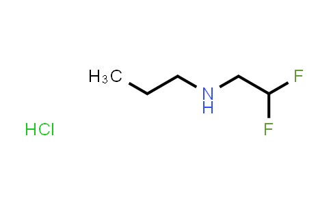 CAS No. 1221725-75-2, (2,2-Difluoroethyl)(propyl)amine hydrochloride