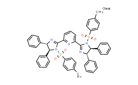 CAS No. 1221972-96-8, 2,6-Bis[(4S,5S)-4,5-dihydro-1-[(4-methylphenyl)sulfonyl]-4,5-diphenyl-1H-imidazol-2-yl]pyridine
