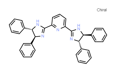 CAS No. 1221973-02-9, 2,6-Bis[(4S,5S)-4,5-dihydro-4,5-diphenyl-1H-imidazol-2-yl]pyridine