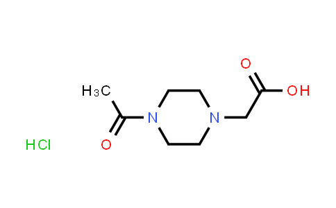 CAS No. 1222197-37-6, 2-(4-Acetylpiperazin-1-yl)acetic acid hydrochloride