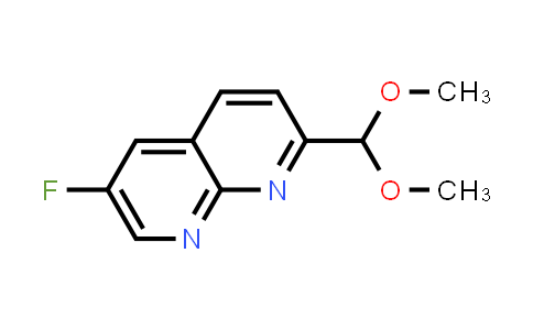 CAS No. 1222533-72-3, 2-(Dimethoxymethyl)-6-fluoro-1,8-naphthyridine