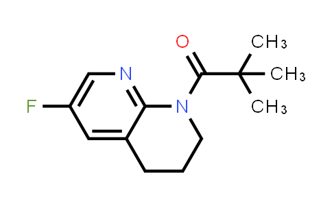 CAS No. 1222533-74-5, 1-(6-Fluoro-3,4-dihydro-1,8-naphthyridin-1(2H)-yl)-2,2-dimethylpropan-1-one