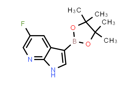 CAS No. 1222533-84-7, 5-Fluoro-3-(4,4,5,5-tetramethyl-1,3,2-dioxaborolan-2-yl)-1H-pyrrolo[2,3-b]pyridine