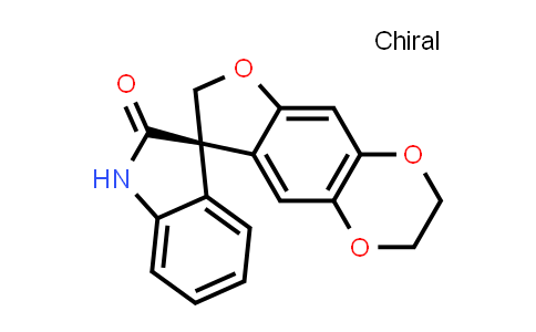 CAS No. 1222543-64-7, Spiro[furo[2,3-g]-1,4-benzodioxin-8(7H),3'-[3H]indol]-2'(1'H)-one, 2,3-dihydro-, (3'R)-